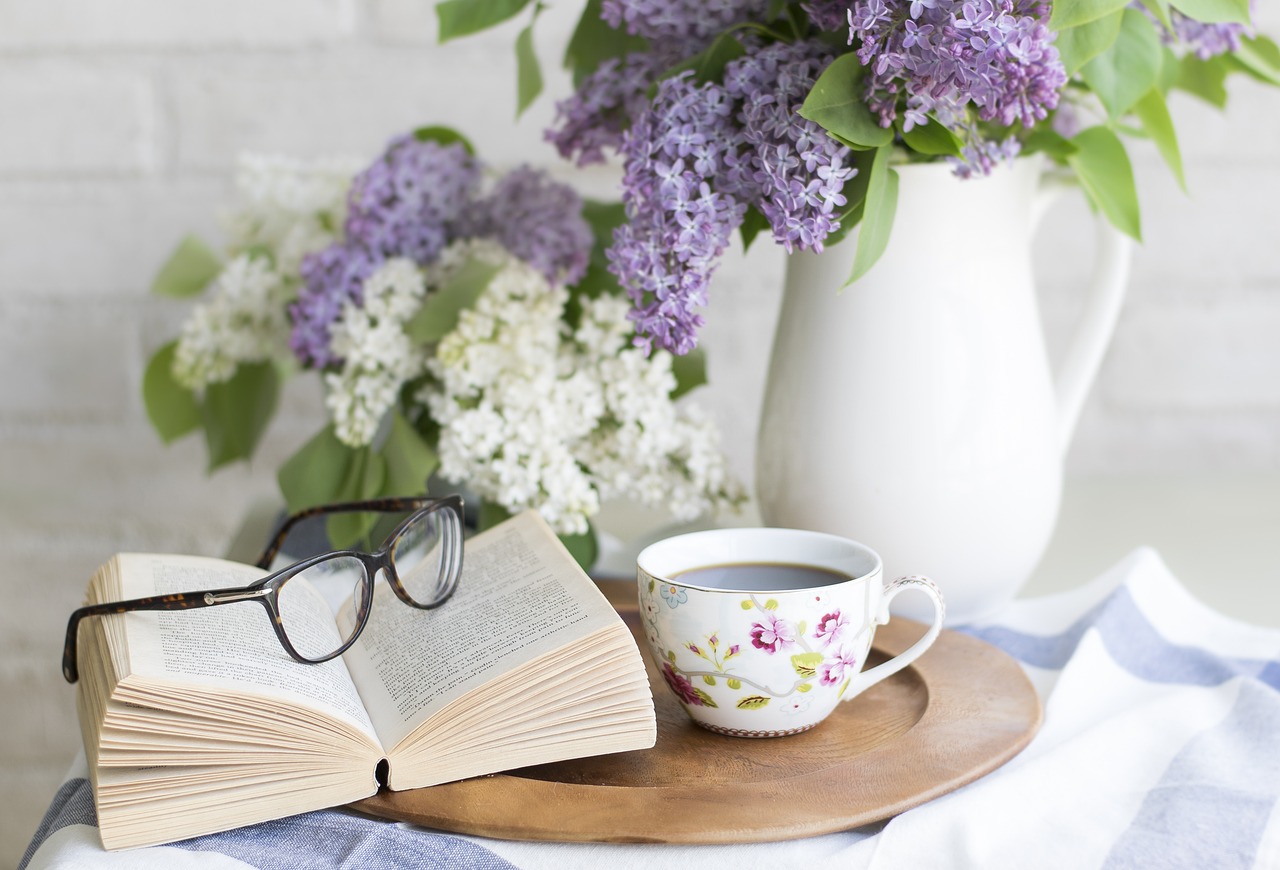 Coffee, book, flowers — From Tradition to Trend: The Enduring Charm of Picture Rails